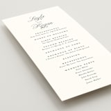 "Simply Classic" - Wedding Programs in Ebony by Laura Hamm - Detail