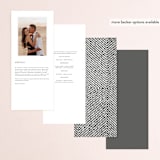 "Elegant Ethno" - Wedding Programs in Noir by FRANI - Back of Card Options