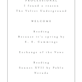 "Minimalist Photo" - Wedding Programs in Ivory by Nicole Walsh - Detail