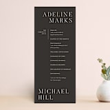 "Around the Way" - Wedding Programs in Slate by That Girl Press - Front