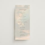 "Daybreak" - Wedding Programs in Dove by Olivia Kanaley Inman - Front