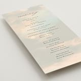 "Daybreak" - Wedding Programs in Dove by Olivia Kanaley Inman - Detail