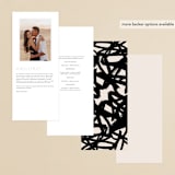 "West Side" - Wedding Programs in Slate by Hudson meet Rose - Back of Card Options