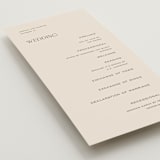 "Eisin" - Wedding Programs in Vanilla Bean by Pati Cascino - Detail