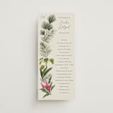 "Tropical garden" - Wedding Programs in Lime by Elly - Front