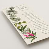 "Tropical garden" - Wedding Programs in Lime by Elly - Detail