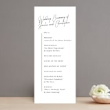 "Opera" - Wedding Programs in Tuxedo by Jackie Mangiolino - Front