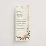 "Charming" - Wedding Programs in Almond by GeekInk Design - Front
