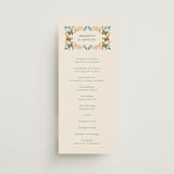 "Flutter" - Wedding Programs in Sunset by Jen Owens - Front