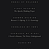 "refined" - Wedding Programs in Black Tie by Laura Hamm - Detail