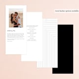 "contemporary photo" - Wedding Programs in Cloud by Erin Deegan - Back of Card Options