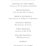 "contemporary photo" - Wedding Programs in Cloud by Erin Deegan - Detail