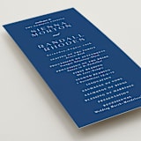 "Meander" - Wedding Programs in Deep Sea by Angela Marzuki - Detail