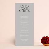 "Show" - Wedding Programs in Dove Gray by Up Up Creative - Front