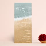 "Seaside" - Wedding Programs in Seaglass by Rebecca Durflinger - Front