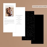 "A formal request" - Wedding Programs in Jet by Lea Delaveris - Back of Card Options