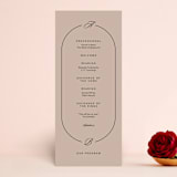"Initials Circle Arch" - Wedding Programs in Latte by FRANI - Front