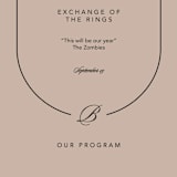 "Initials Circle Arch" - Wedding Programs in Latte by FRANI - Detail