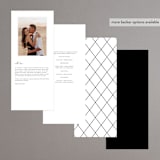 "Symphony" - Wedding Programs in Pearl by Jackie Mangiolino - Back of Card Options