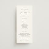 "Empire" - Wedding Programs in Sage by Jennifer Postorino - Front