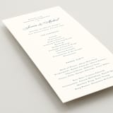 "Empire" - Wedding Programs in Dusty Blue by Jennifer Postorino - Detail