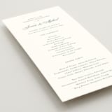 "Empire" - Wedding Programs in Sage by Jennifer Postorino - Detail