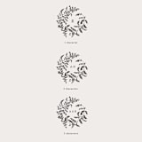 "Monogram Stamp No. 1 | 2 by 2"" - Rubber Stamps in white by Tara Grangroth