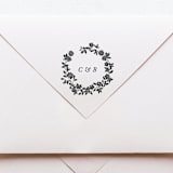 "Vintage Roses Monogram Stamp No. 2" - Rubber Stamps in multicolorassorted-colors by Tara Grangroth