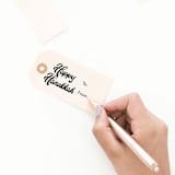 "Happy Hanukkah To From Tag Stamp" - Rubber Stamps in black by The Homebody Society