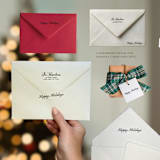 "Happy Holidays Stamp | Self-Inking Stamp" - Rubber Stamps in black by Samantha Malvey