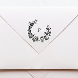 "Vintage Roses Monogram Stamp No. 1" - Rubber Stamps in multicolorassorted-colors by Tara Grangroth