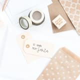 "Santa Stamp for Christmas Gift Tags Personalized With Your Child's Name" - Rubber Stamps in multicolorassorted-colors by The Homebody Society