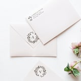 "SELF-INK 'Alpine Meadow' Custom Monogram Stamp | Ground Espresso Ink Color | 1 Letter" - Rubber Stamps in brown by Tara Grangroth
