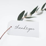 "Thank You Wedding Stamp | Self-Inking | Black Ink" - Rubber Stamps in green by Casey Harp