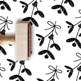 "Mistletoe & Holly Rubber Stamp" - Rubber Stamps in multicolorassorted-colors by Alyssa Cook