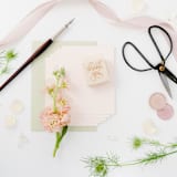 "Thank You Stamp 2" - Rubber Stamps in pink by Paper Sushi