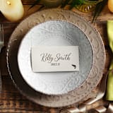 "Meal Choice Rubber Stamp for Place Cards - Multiple Options" - Rubber Stamps in natural by The Homebody Society