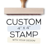 "Wedding Invitation Stamp | 4x4 Custom Stamp | Send Your Design" - Rubber Stamps in multicolorassorted-colors by Alyssa Cook