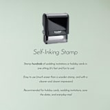 "Wedding Monogram Stamp | Self Inking Monogram Stamp" - Rubber Stamps in black by Samantha Malvey