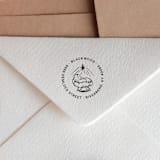 "Nativity Scene Return Address Stamp for Holiday Cards | Self-Inking" - Address Stamps in black by Sara Luke