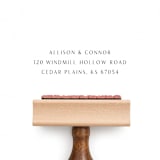 "Elegant Custom Address Stamp for Invitations - Stamp with Wood Handle" - Address Stamps in multicolorassorted-colors by Sara Luke