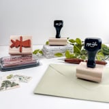 "Art Deco Arch Address Stamp" - Address Stamps in multicolorassorted-colors by Paper Sushi
