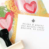 "Custom Return Address Stamp | Mid Century North Star Design" - Address Stamps in black by The Homebody Society