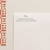 "Address Stamp No. 10" - Address Stamps in gray by Tara Grangroth
