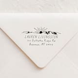 "Sunrise Ridge Stamp - Mountain Address Stamp | Wood Handle Stamp" - Address Stamps in multicolorassorted-colors by Sara Luke