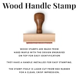 "Sunrise Ridge Stamp - Mountain Address Stamp | Wood Handle Stamp" - Address Stamps in multicolorassorted-colors by Sara Luke