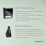 "Christmas Dog Address Stamp | Self Inking Return Address Stamp" - Address Stamps in black by Samantha Malvey