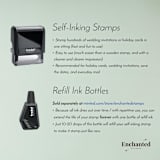 "Modern Couple Address Stamp | Self Inking Return Address Stamp" - Address Stamps in black by Samantha Malvey