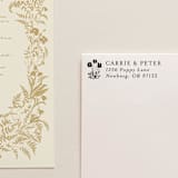 "'Alpine Meadow' Address Stamp" - Address Stamps in gray by Tara Grangroth