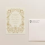"'Alpine Meadow' Address Stamp" - Address Stamps in gray by Tara Grangroth